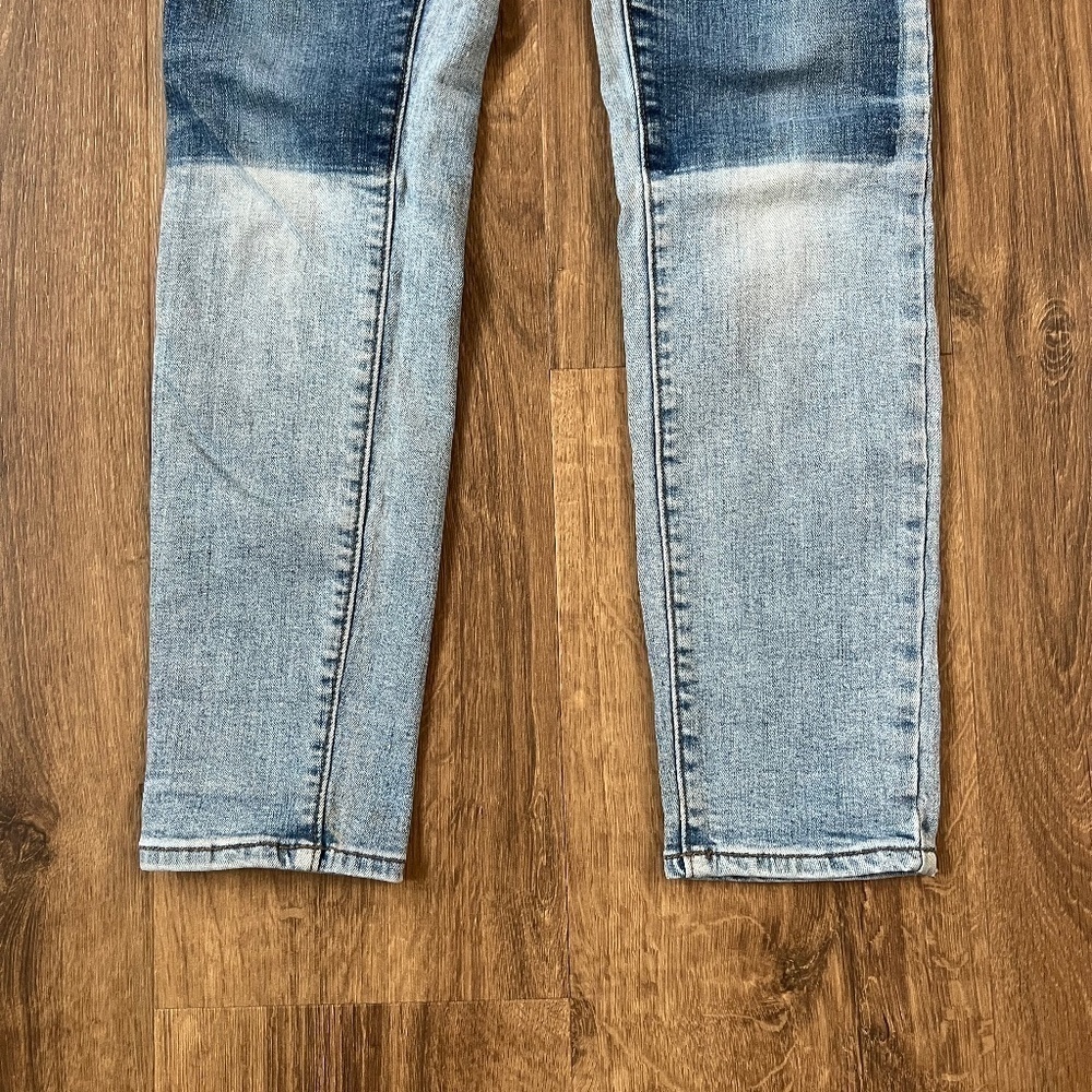 PacSun Super High Rise Skinny Button Fly with Knee Patches Sz 25 - Picture 3 of 10